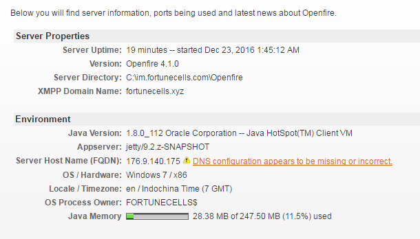 Openfire Admin Console  Server Information.png